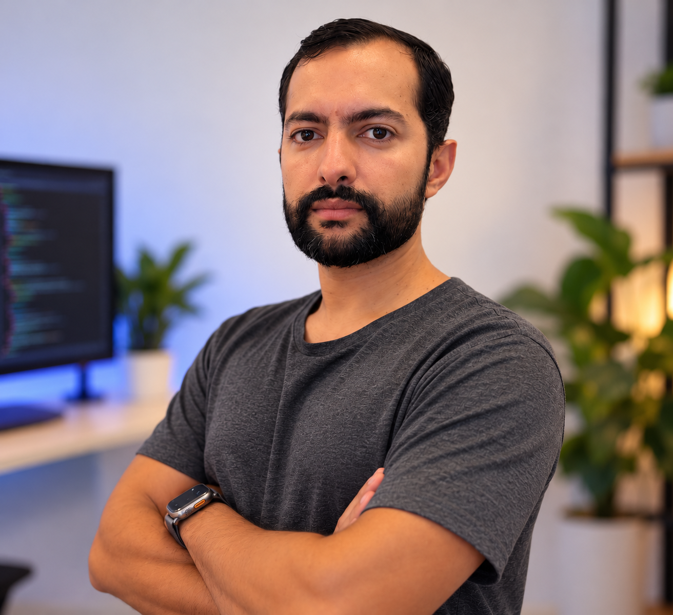 Retrato ilustrativo de um profissional anônimo, não é uma fotografia de Cássio Alves